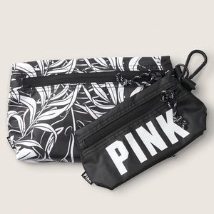 Vs PINK Floral Travel Pouch Set